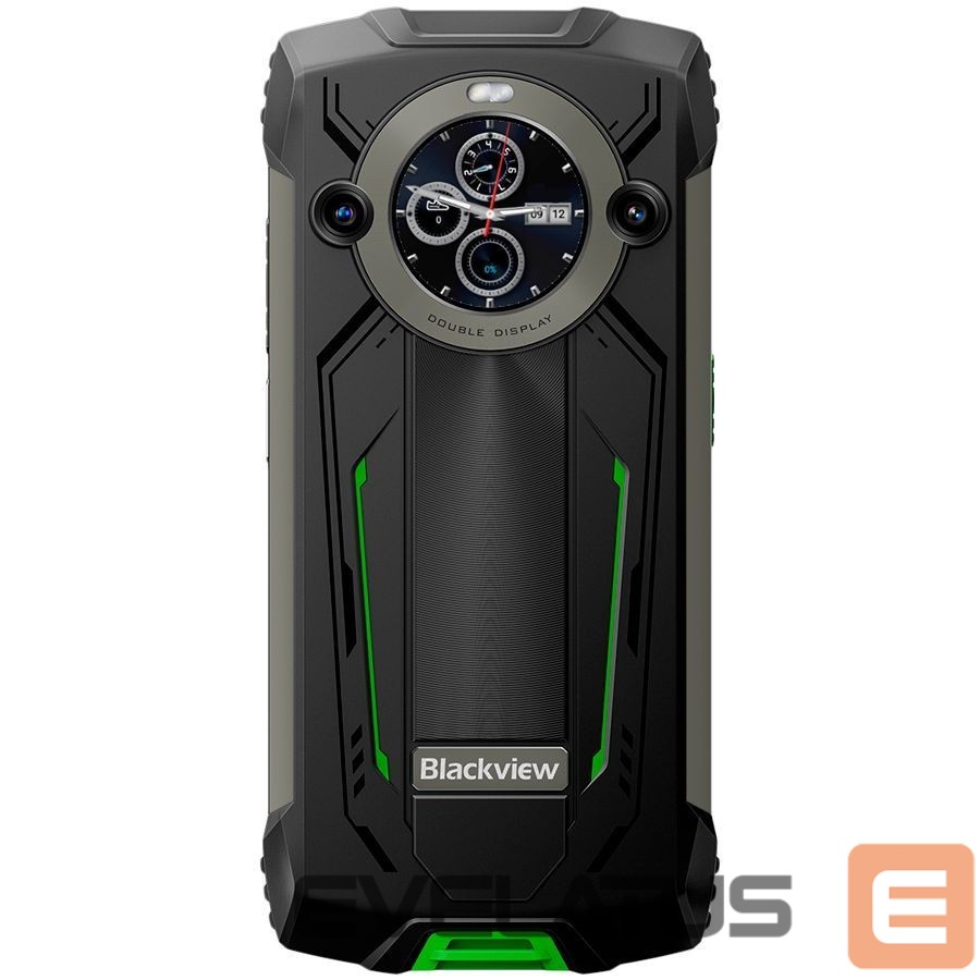 Smartphone Blackview Rugged BV8200 LTE 6.5-inch FHD+IPS 1080x2400 120Hz Corning 3th + 1.3-inch 360x360 12+256GB MT8781 Octa-core 2.2GHz 8800mAh NO Charger CAM Front 32MP Rear 50+13MP IP68/IP69K/MIL-STD-810H NFC Fingerprint Green