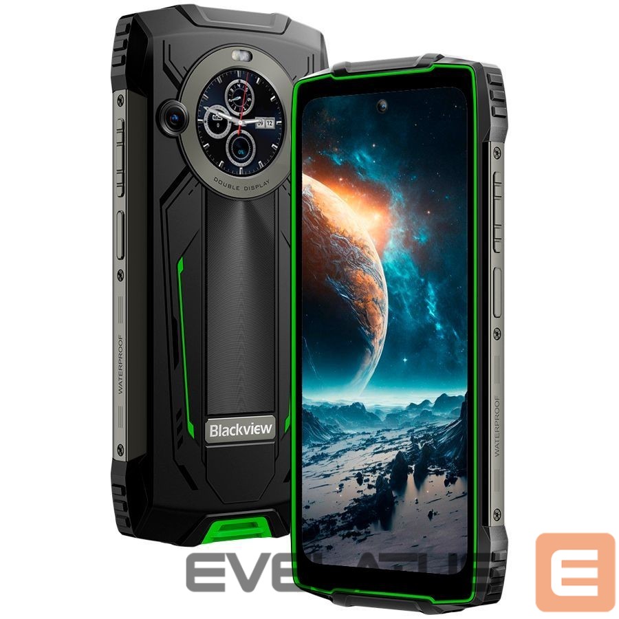 Smartphone Blackview Rugged BV8200 LTE 6.5-inch FHD+IPS 1080x2400 120Hz Corning 3th + 1.3-inch 360x360 12+256GB MT8781 Octa-core 2.2GHz 8800mAh NO Charger CAM Front 32MP Rear 50+13MP IP68/IP69K/MIL-STD-810H NFC Fingerprint Green