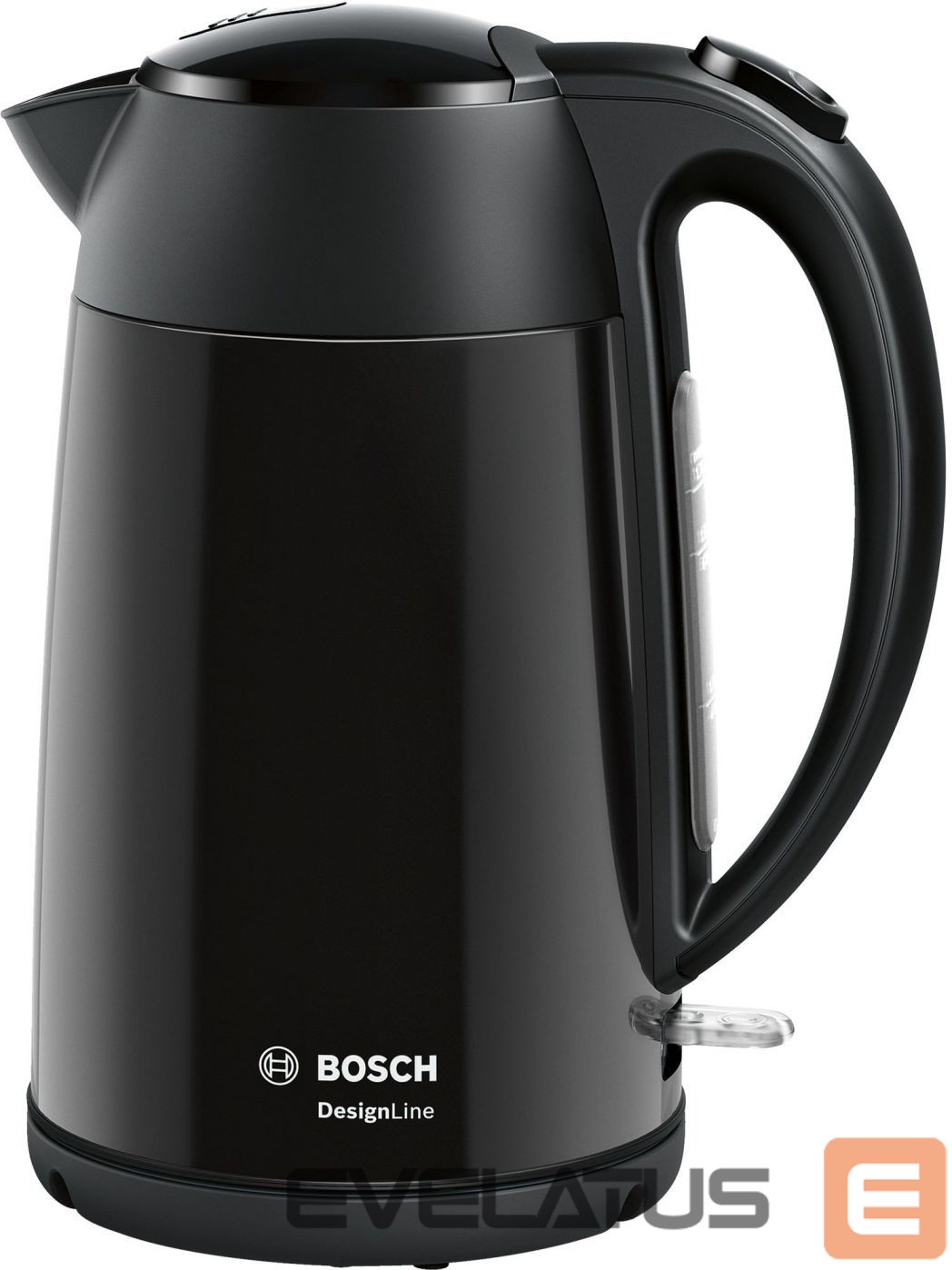 Teapot Bosch | Kettle | DesignLine TWK3P423 | Electric | 2400 W | 1.7 L | Stainless steel | 360° rotational base | Jet black polished