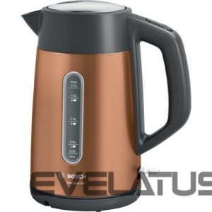 Teapot Bosch  Kettle TWK4P439 Electric, 2400 W, 1.7 L, Stainless steel, Copper, 360° rotational base 