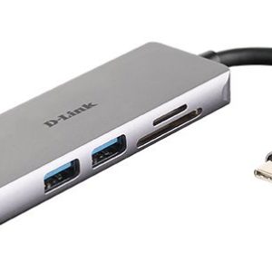 Routers D-link  5-in-1 USB-C  Hub with HDMI and SD/microSD Card Reader DUB-M530	 0.11 m 