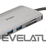Routers D-link  8-in-1 USB-C Hub with HDMI/Ethernet/Card Reader/Power Delivery DUB-M810	 0.15 m 