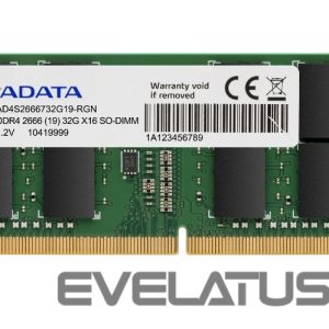 RAM DDR4 ADATA  Premier DDR4 RAM 8 GB, SO-DIMM, 2666 MHz, Notebook, Registered No, ECC No 