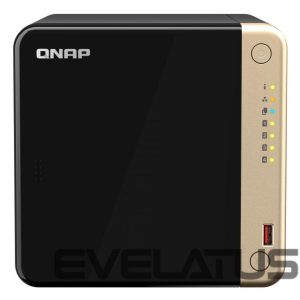 Flash drive QNAP  TS-464-8G 4-Bay desktop NAS, Intel® Celeron® N5105/N5095 quad-core, 8 GB onboard not expandable, 4 x 3.5"/2.5" SATA 6Gb/s drive bays, 2 