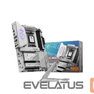 Motherboard for AMD processors MSI  Mainboard||AMD B850|SAM5|ATX|Memory DDR5|Memory slots 4|3xPCI-Express 16x|4xM.2|1xHDMI|1xAudio-In|1xAudio-Out|4xUSB 2.0|1xUSB 3.0|2xUSB 3.2|3xUSB-C|1xOptical S/PDIF|1xRJ45|MPGB850EDGETIWIFI 