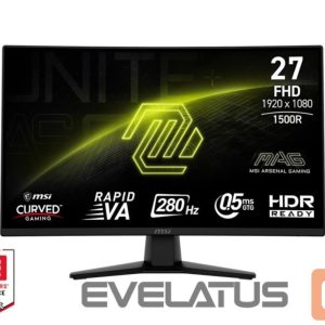 Monitor MSI  LCD Monitor||MAG 274CXF|27"|Gaming/Curved|Tilt|Matte|Panel VA|1920x1080|16:9|280 Hz|0.5 ms|Colour Black|MAG274CXF 