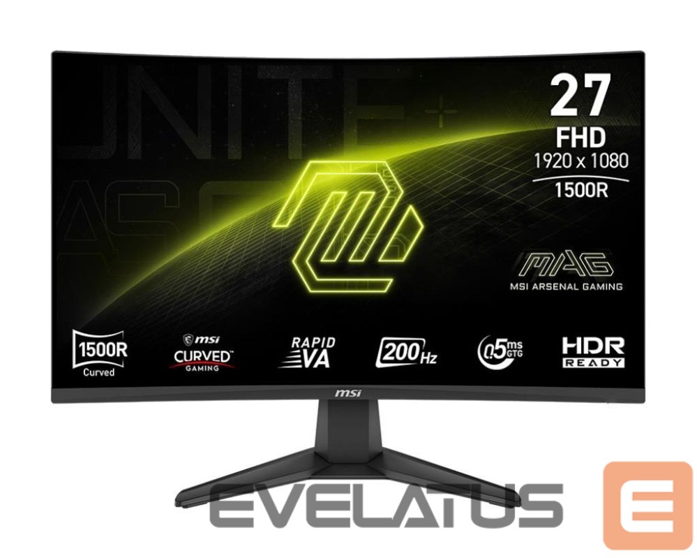 Monitor MSI LCD Monitor||MAG 276CF E20|27"|Gaming/Curved|Panel VA|1920x1080|16:9|200 Hz|0.5 ms|MAG276CFE20