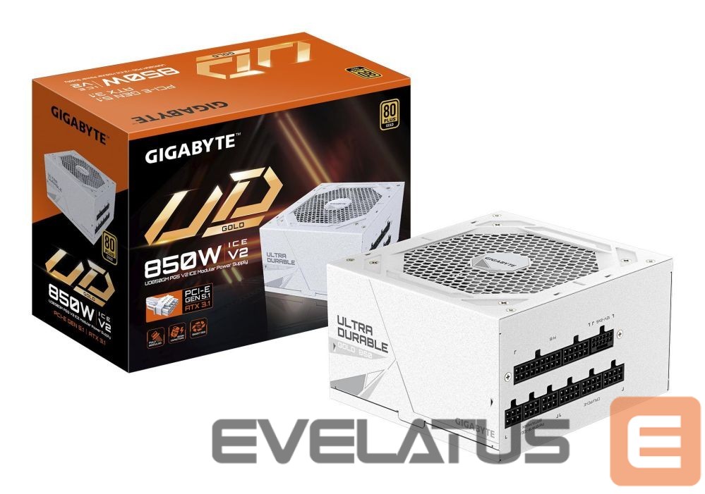 Power Supply Gigabyte Power Supply||UD850GM PG5 ICE?|ATX|PC|100 - 240 V|850 W|GP-UD850GMPG5ICE