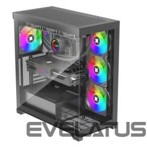 Computer case XILENCE  Case||ATX/micro ATX/Mini-ITX|Black|Midi Tower|PC|X818.ARGB 