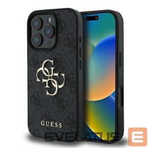 Other Phone Accessory Guess  Guess 4G Big Logo iPhone 16 Pro Max Case - Black 