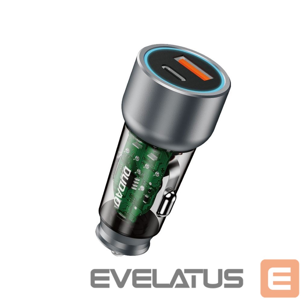 Adapter Dudao Dudao R4T 25W USB-A / USB-C Car Charger - Gray