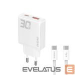 Adapter Dudao  with USB‑C cable White