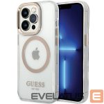 Other goods Guess  Guess Metal Outline Magsafe iPhone 15 Pro Max Case - Gold 