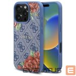 Other goods Guess  Guess 4G Flowers Print MagSafe case for iPhone 16 Pro Max - blue 