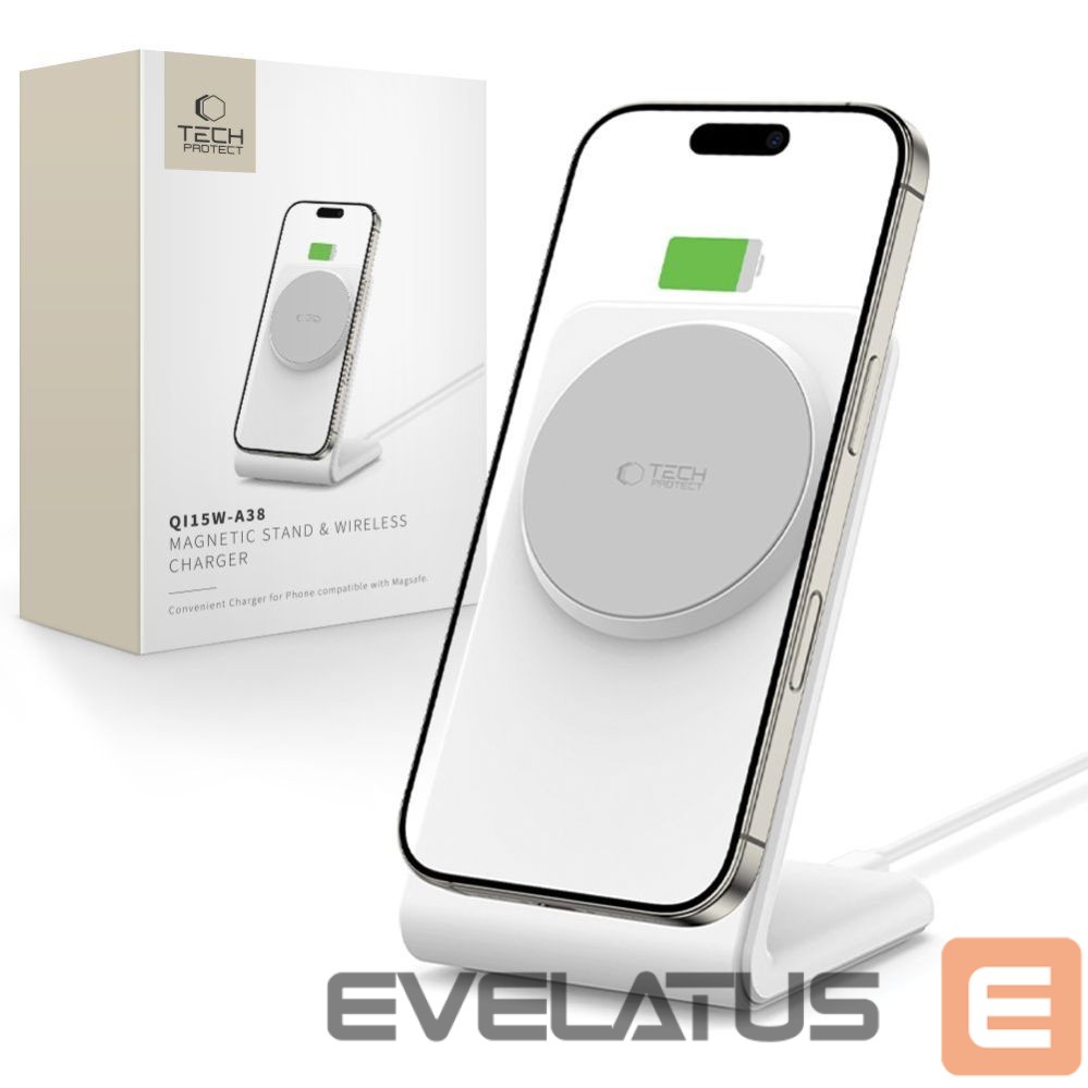 Other goods Tech-Protect Tech-Protect QI15W-A38 MagSafe Wireless Charger - White