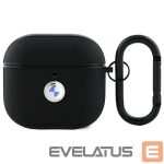 Other goods BMW  BMW BMA4SSLBK AirPods 4 cover black/black Geniune Leather Silver Logo 