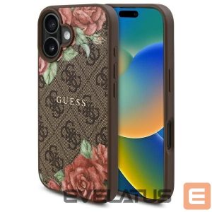 Other goods Guess  Guess GUHMP16SP4ROPEMCW iPhone 16 6.1" brown/brown hardcase 4G Flowers Print MagSafe 