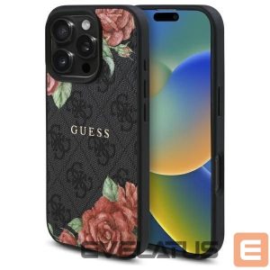 Other goods Guess  Guess GUHMP16XP4ROPEMCK iPhone 16 Pro Max 6.9" black/black hardcase 4G Flowers Print MagSafe 