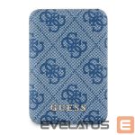 Other goods Guess  Guess Powerbank inductive 15W GUPB5FP4EMGB 5000mAh blue/blue 4G Leather Metal Logo MagSafe 
