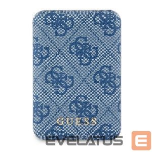 Other goods Guess  Guess Powerbank inductive 15W GUPB5FP4EMGB 5000mAh blue/blue 4G Leather Metal Logo MagSafe 