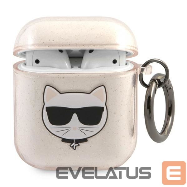 Other goods Karl Lagerfeld Karl Lagerfeld Glitter Choupette Case for AirPods 1 / 2 - Gold
