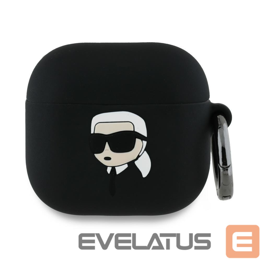 Other goods Karl Lagerfeld Karl Lagerfeld Silicone Karl Head 3D Case for AirPods 4 - Black