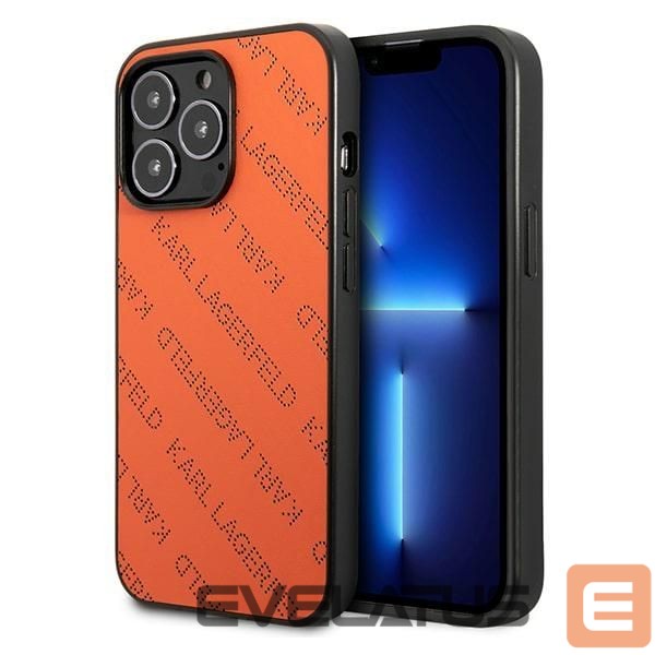 Other goods Karl Lagerfeld Karl Lagerfeld Perforated Allover Case for iPhone 13 Pro / 13 6.1" - Orange