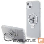 Back panel cover Karl Lagerfeld  Karl Lagerfeld KLHMP15MHMRSKCH iPhone 15 Plus / 14 Plus 6.7" white/white hardcase Ring Stand Karl&Choupette MagSafe 