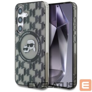 Other goods Karl Lagerfeld  Case Karl Lagerfeld Button Karl&Choupette Heads On KL Pattern MagSafe Samsung Galaxy S25 black 