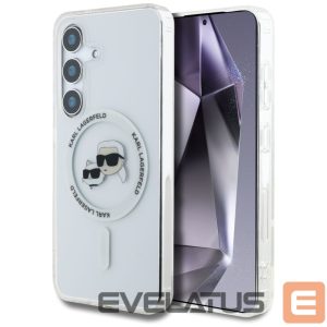 Other goods Karl Lagerfeld  Case Karl Lagerfeld Button Karl & Choupette Heads Printed Logo MagSafe Samsung Galaxy S25 white 