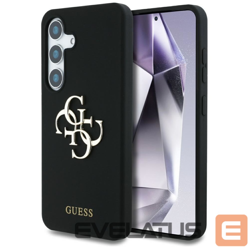 Other goods Guess Guess Silicone Big 4G Logo Bottom Script case for Samsung Galaxy S25 - black