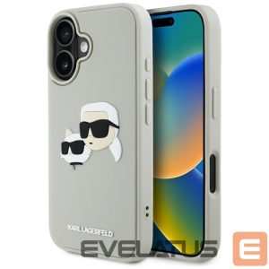 Other goods Karl Lagerfeld  Karl Lagerfeld HC 3D Rubber Double Heads iPhone 16 Case - Beige 