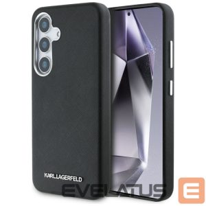 Other goods Karl Lagerfeld  Karl Lagerfeld Saffiano Full Wrapped Elongated Metal Logo MagSafe Case for Samsung Galaxy S25+ - Black 