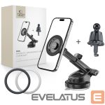 Selfie monopods and holders Tech-Protect  Tech-Protect N58 Magnetic MagSafe Car Holder for Cockpit, Windshield or Air Vent Mount - Black 