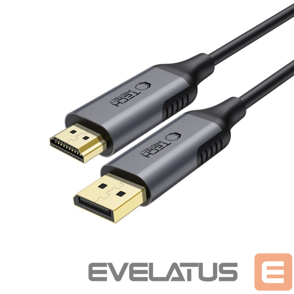 Other goods Tech-Protect Tech-Protect UltraBoost DisplayPort / HDMI 2.0 Cable 4K 60Hz 2m - Black