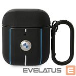 Other goods BMW  BMW Leather Color Lines Case for AirPods 1 / 2 - Black 