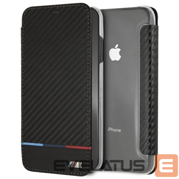 Other goods BMW BMW Carbon Tricolor Stripe iPhone XS Max Case - Black