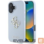 Other goods Guess  Guess Grained Big 4G Logo Small Classic Logo case for iPhone 16 - blue 