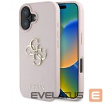 Other goods Guess  Guess Grained Big 4G Logo Small Classic Logo case for iPhone 16 - pink 