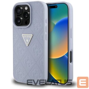 Other goods Guess  Guess Hot Stamp 4G Pattern Triangle Metal Logo Case for iPhone 16 Pro Max - Purple 