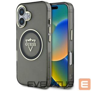 Other goods Guess  Guess IML Metal Mountain Logo MagSafe case for iPhone 16 - black 