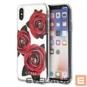 Other goods Guess  Guess Flower Desire Red Rose iPhone X Case - Transparent 