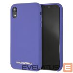 Back panel cover Karl Lagerfeld  Karl Lagerfeld Silicone iPhone Xr Case - Purple 