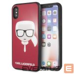 Other goods Karl Lagerfeld  Karl Lagerfeld Iconic Glitter Karl`s Head iPhone X / Xs Case - Red 