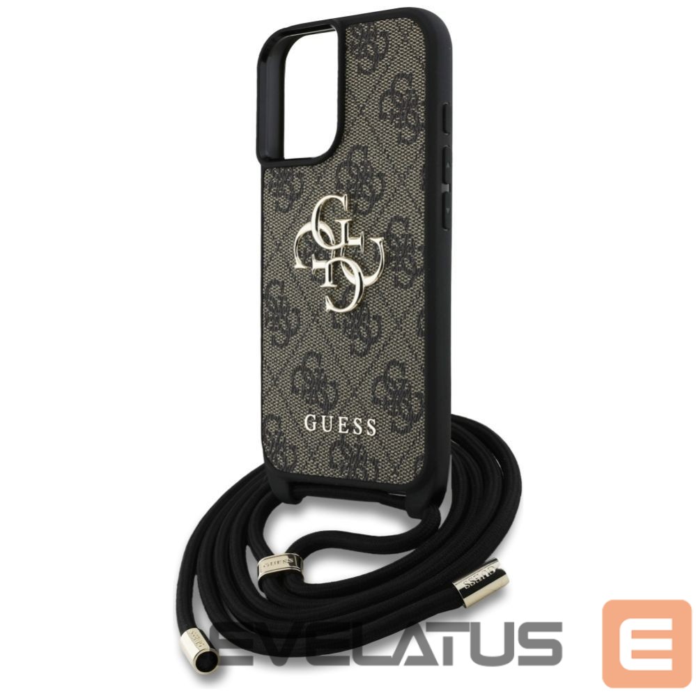 Other goods Guess Guess 4G Big Logo Cord Stap Crossbody Case for iPhone 16 Brown