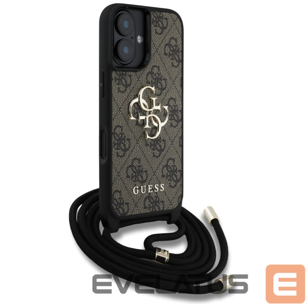Other goods Guess Guess 4G Big Logo Cord Stap Crossbody Case for iPhone 16 Brown