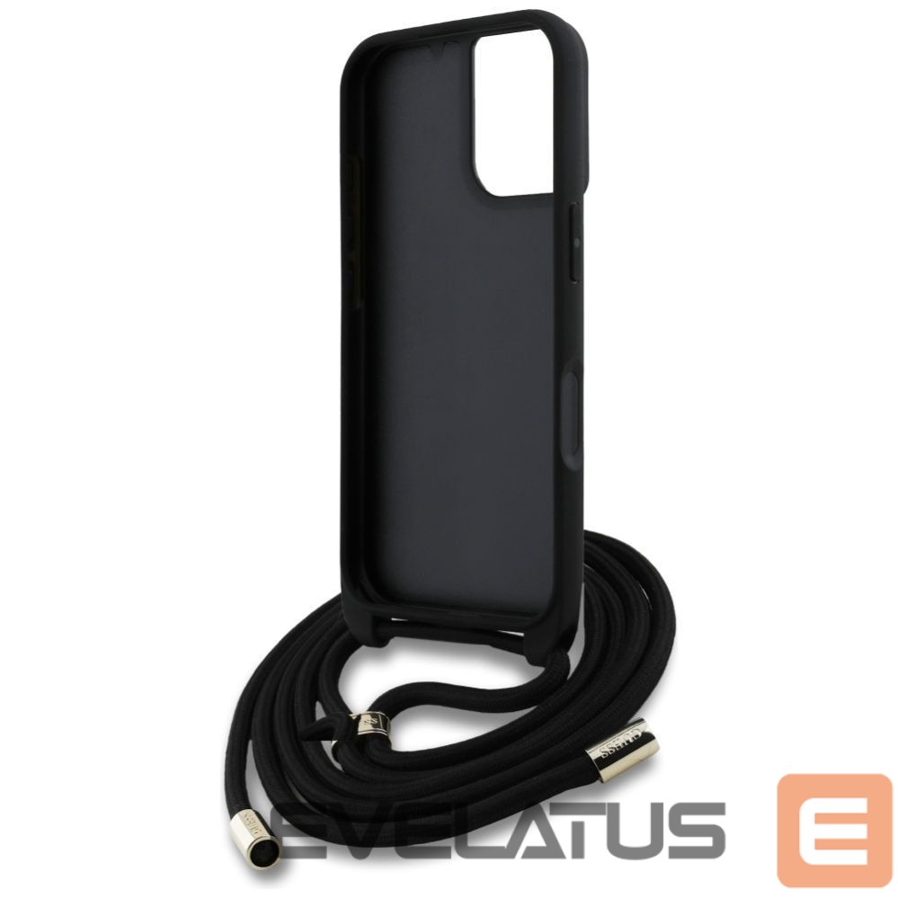 Other goods Guess Guess 4G Big Logo Cord Stap Crossbody Case for iPhone 16 Black