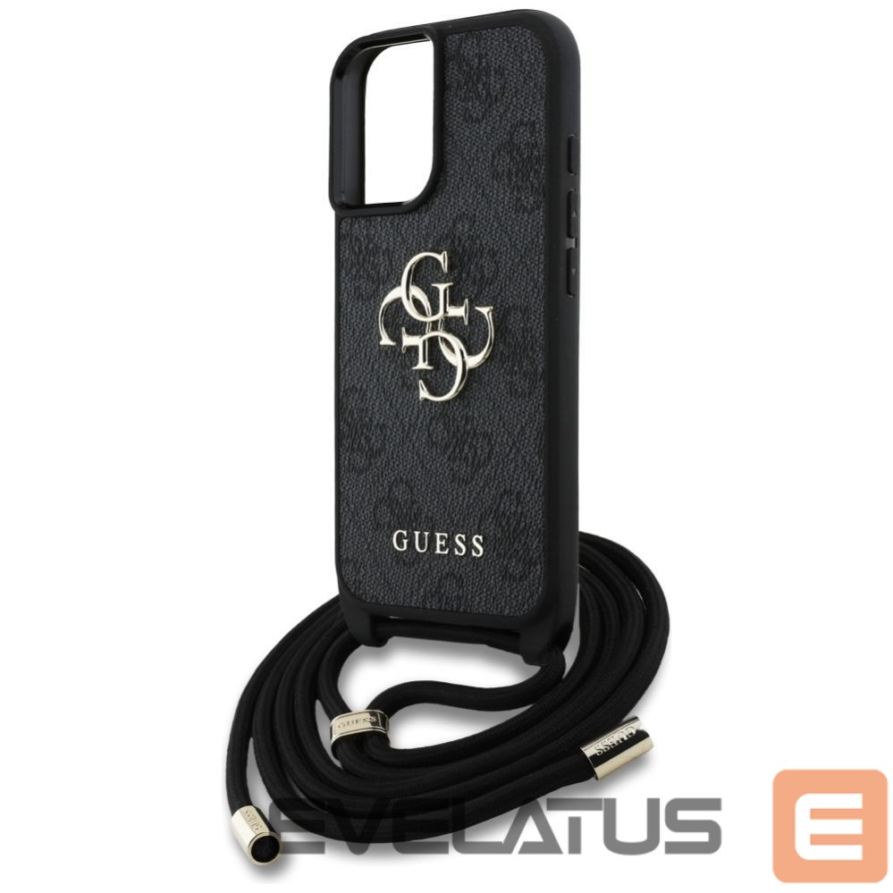 Other goods Guess Guess 4G Big Logo Cord Stap Crossbody Case for iPhone 16 Black