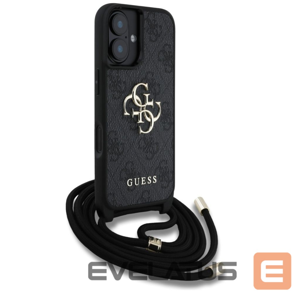 Other goods Guess Guess 4G Big Logo Cord Stap Crossbody Case for iPhone 16 Black