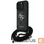 Other goods Guess  Guess 4G Big Logo Cord Stap Crossbody Case for iPhone 16 Pro Max black 